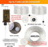 50ft 600 8 Connectable Outdoor Rope Lights, LED Warm White Strip Light Plug in for Indoor with Waterproof Modes