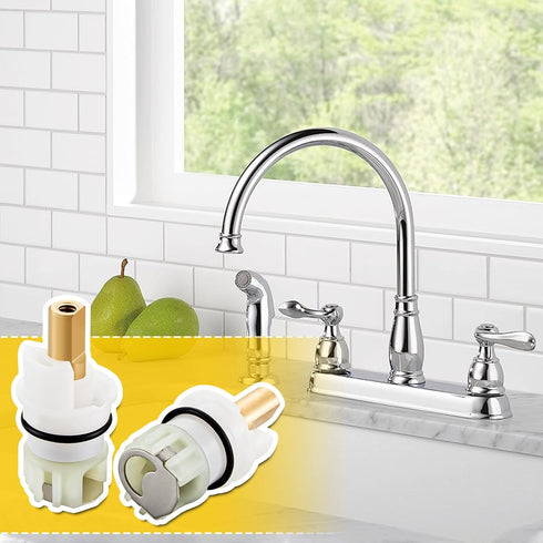 RP25513 Faucet Stem Assembly, Replacement Kit for Delta Two Handle Faucet, Includes RP4993 Seats and Springs (4 Pack)