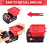 Power Wheel Adapter for Milwaukee 18V Lithium Battery, Fuse & Wire Terminal, 14 Gauge Wire Convertor