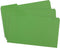 Blue Summit Supplies Green Legal File Folders, 1/3 Cut Tab, Legal Size, 100 Per Box for Easy File Storage