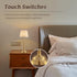 Mr. White Set 2 Dimmable of Cordless Wireless Rechargeable Touch Battery Operated LED Powered Table Lamp for Bedroom