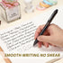 Black Gel Pens Bulk, Fine Point Smooth Writing, 0.7mm Gel Ink, Retractable Rollerball Pens, 60 Pack