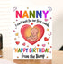 Moonlit93 Nanny - I Can't Wait For Our First Cuddle Happy Birthday From The Bump! Card - Ideas Birthday Card For Nanny