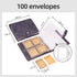 Seed Storage Organizer, 280 Pockets Seed Organizer Binder with 100pcs Sealing Seed Envelopes Garden Seed Organizer Storage Box,Seed Packet Organizer Seed Collecting Template for Vegetable (Black) by U0U