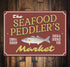 12" 18" Seafood Market Sign, Fish Market Sign, Seafood Lover Sign, Seafood Kitchen Decor, Seafood Chef Sign, Fish