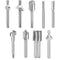 Caelum Router Carbide Engraving Bits for Dremel, 10 Pcs HSS Router Bit