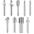 Caelum Router Carbide Engraving Bits for Dremel, 10 Pcs HSS Router Bit