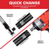 4-Piece 1/2 Inch Set,CR-MO 6-Point 17-19-21-22mm Set Drive Impact Socket Steel Deep Socket,Metric Hexagon Deep Socket