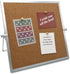 Desktop Cork Board, Double Sided Bulletin Board Message Board with 15 PCS Push Pins for Home School Office Decor