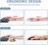 Premium Memory Foam Mouse Pad and Keyboard Wrist Rest Pads Set, Office Easy Typing Games to Relieve Fatigue, Non-Slip