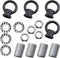 CTWHA 4PCS M10 Black Light Fixture Hook Ring with Nut Chandelier Extension Chain