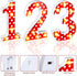 Mouse Birthday Decorations, Marquee Light Up Number Sign for 1st 2nd 3rd Birthday Party Table Centerpieces (Red Number