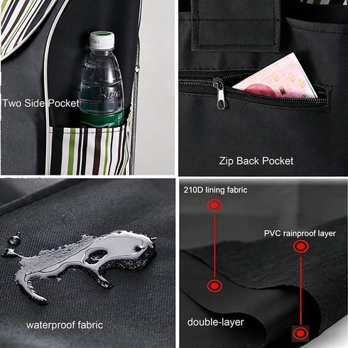 DXYDZSWD 13x7.9x26in) Replacement Bag for Grocery Cart Shopping Cart Bags, Oxford Cloth Waterproof Trolley Bags