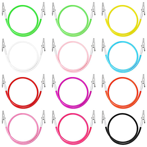 PIEMEET 12 Pcs Dental Bib Clips, Silicone Dentist Bib Holder, Napkin Clip, Napkin