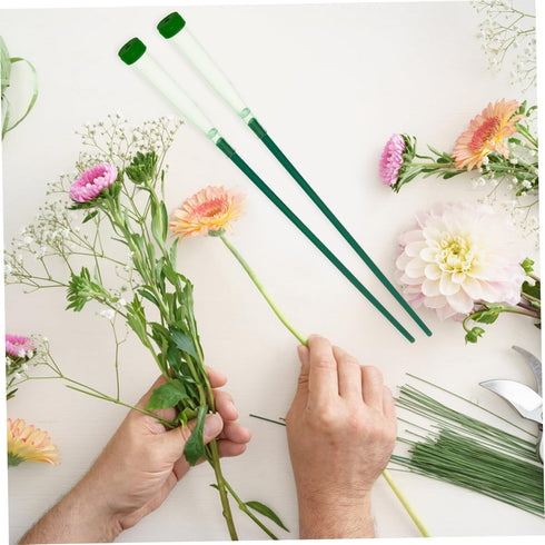 15pcs TEHAUX Plastic Flower Tubes Cap for Fresh Flower Preservation Reusable Vials for Floral Arrangements Home Decor
