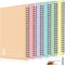 Lewtemi 6 Pack Small Left Handed Notebook, 8"x5", Lefty Spiral Notebooks, 50 Sheets College Wide Ruled Paper Journal