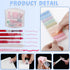 Mini Office Supply Kit - Includes Stapler, Tape Dispenser, Staple Remover, Scissors, Staples & More (Pink)