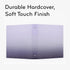 U Brands Eco-Conscious Celestial 1" Binder, Purple with Gold Metal O-Rings