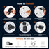 Mecanto 4000mAh 600 Battery Operated Motion Sensor Light Outdoor, Rechargeable Lumen Battery Powered Spotlight Outdoor