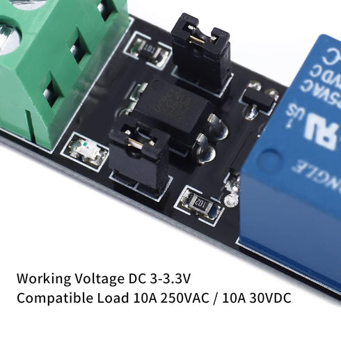 Eagles 5pcs 1 Channel 3V Relay Module with Optocoupler for ESP8266, 3v Logic Level Boards