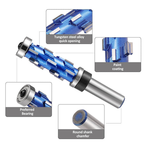 1/2 Inch 3/4" 1-3/4" Trimming Flush Trim Router Bit Shank, Cutting Dia Spiral Up Down Double Bearings, Length Template
