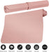 Boutilon Leather Desk Pad Protector, Non-Slip Mouse Pad, Waterproof Leather Desk Blotter for Office & Home, M-Pink