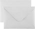 Granhoolm 50 Pack A7 Invitation Envelopes, 5x7 V Flag 5.25 x 7.25 for Cards, Ideal for Weddings, Parties (Silver Pearl)