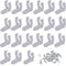 Yushulin 0.43 inch 100 PCS LED Rope Light Clips Holder with 200 PCS Screws for Light Rope Mounting