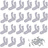 Yushulin 0.43 inch 100 PCS LED Rope Light Clips Holder with 200 PCS Screws for Light Rope Mounting
