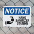 (2 Pack) 14 Inch 10 Inch Hand Sanitizer Station OSHA Notice Sign X Indoor/Outdoor Rust-Free Aluminum Metal Signs