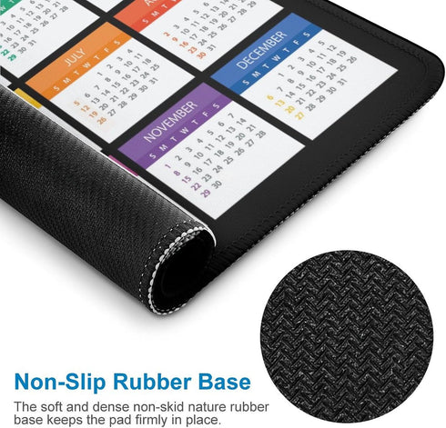 Akcdone 2026 (9.45x7.87 Mouse Pad Calendar Stitched Edge,Computer Mouse Pads Calendars Non-Slip Rubber Desk Mat