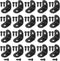 Hilitchi Stainless Steel Black L Bracket Corner Brace 90 Degree Right Angle Brackets