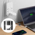 SmallCat 3 Sets Charger Holders for Cords, Adjustable Cable Anchor Holders, Adhesive Metal Cord Clips, Cable Management