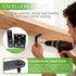 96PCS (0.78,1.2,1.57,1.97inch) mxuteuk L Brackets for Shelves & Flat Plate Straight Bracket,Black Stainless Steel Shelf