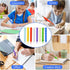 8-Pack Textured Silicone Pencil GripsSensory Fidget Sleeves for Kids& Adults,ADHD &Autism Anxiety Relief,Quiet