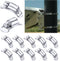 Hose Clamp Fasteners Only - 304 Stainless Steel Screw Worm Clamp Fasteners for DIY Adjustable Hose Clamp Kit