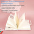 Cute Cartoon Kawaii Notebook, Japanese Leather Cover Sketchbook, Travel Diary Notepad, Blue