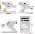 ELYPRO Modern Tape Dispenser - Elegant Minimalist Design, Heavy Metal, Space-Saving for Office & Home Use, Bonus Tape
