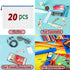 AUSTARK 20 Pcs Waterproof Zipper File Bags, Plastic Mesh Pouch, Board Game Storage Bag for Office School (B4 Size