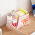 Marbrasse Desk Organizer with 2 Drawer, 360° Rotating Pen Holder, 6 Slots Pencil Organizer + 2 Drawer, Pink