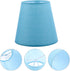CTIRCHIU Fabric Lamp Shade Clip-On for Table Lamps and Floor Lights, Small Light Blue Fabric Lampshade Replacement