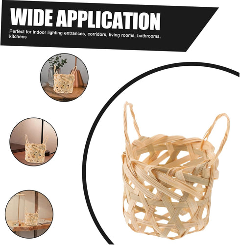 Hand-Woven Bamboo Lampshades for Floor and Table Lamps