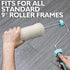 6pcs Paint Roller Covers, 9 Inch x 3/4" Nap, High Capacity Lambswool Roller Covers for Textured House Painting