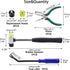 5PCS Upholstery Tools Kit - Dual Head Soft Rubber Mallet, Nail Tack Remover Tool & Pliers for Furniture Craft Projects
