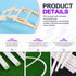 Swpeet 15Pcs Milkly Plastic Rods Assortment Kit, Diameter 3mm Length 250mm for DIY Model Making