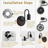 1-Light E26 Bulb Pull Chain Wall Light Fixture Wall Sconce with On Off Switch Hardwired Black Wall Sconces Indoor