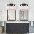 3 E26 Light Bathroom Light Fixtures Black Vanity Light Over Mirror Modern Farmhouse Wall Lighting Sconces Rustic