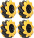 Generic 48mm Wheel Robot Mecanum Wheel Smart Robot Car Parts Accessories Directional DIY Toy Components (Two Pairs)