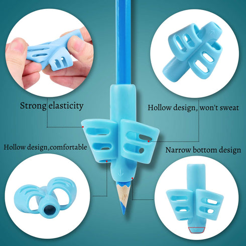 Pencil Grips for Kids Handwriting - Children Pen Writing Aid Grip Set, 3 Pack