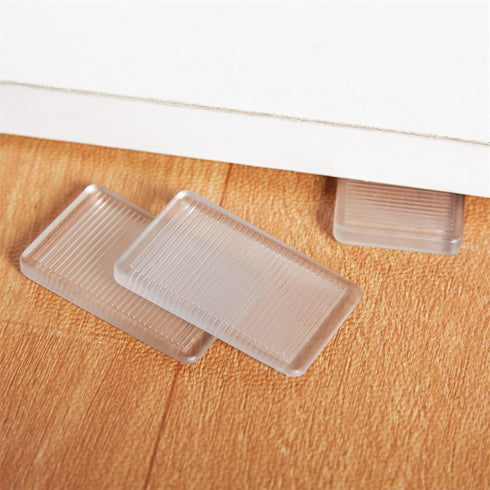 4 Pcs Clear Rubbery Table Shims, Level Wedge for Home Improvement DIY Wedge Levelers (5mm)
